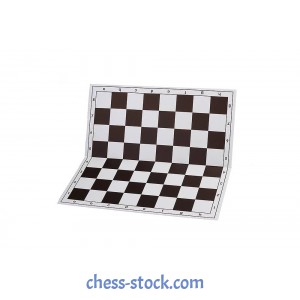 Шахматная доска складная 51 см х 51 см, черно-белая
