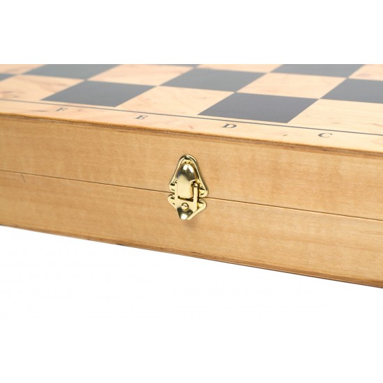 Шахова дошка складна дерево, 36,5см х 36,5см (Україна)