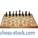 Шаховий набір Американський Стаунтон 5 - чорні