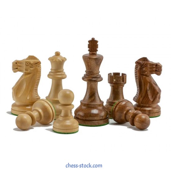 Шахові фігури Американський Стаунтон 5 (коричневі)