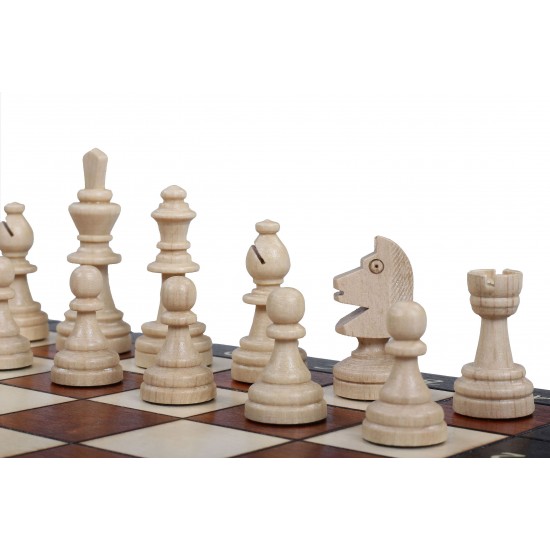 Шаховий набір магнітний дерев'яний, 28см х 28см, (Мадон 140)