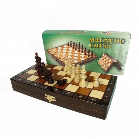 Шахматный набор магнитный деревянный,28см х 28см, (Мадон 140)