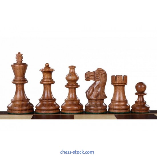 Шахові фігури Американський Стаунтон 6 (коричневі)