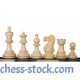 Шахматные фигуры Американский Стаунтон 6 (коричневые)