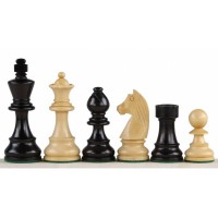 Шахматные фигуры Немецкий Стаунтон 6, черные (Индия)