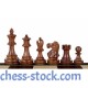 Шахові фігури Фішер - Спаський №6 (коричневі)