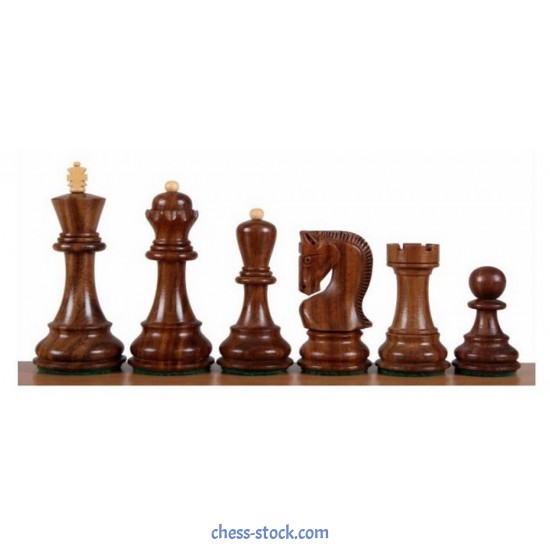 Шахові фігури Загреб №6, коричневі (Індія)