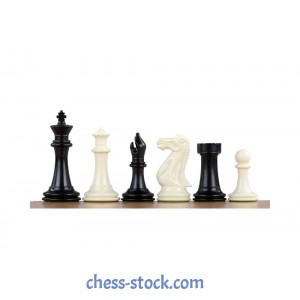 Шахматные фигуры Эксклюзивные (Ivory & Black) Стаунтон №6