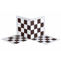  Шахматная доска с двойным сложением, 51см х 51см, черно-белая