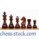 Шаховий набір (дошка №6 + German Acacia 3,75)