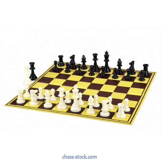 Шахова дошка картонна, (шашки) двостороння, 47 х 47 см