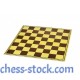 Шахматная доска картонная, (шашки) двухсторонняя, 47 х 47 см