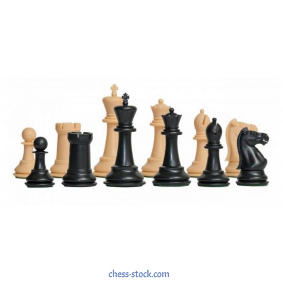Шахові фігури Ексклюзивні 3,75 обтяжені Natural & Black