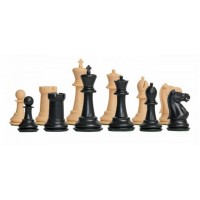 Шахові фігури Ексклюзивні 3,75 обтяжені Natural & Black