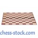 Доска для шашек и шахмат двухсторонняя на 64 и 100 клеток, 40см х 40см