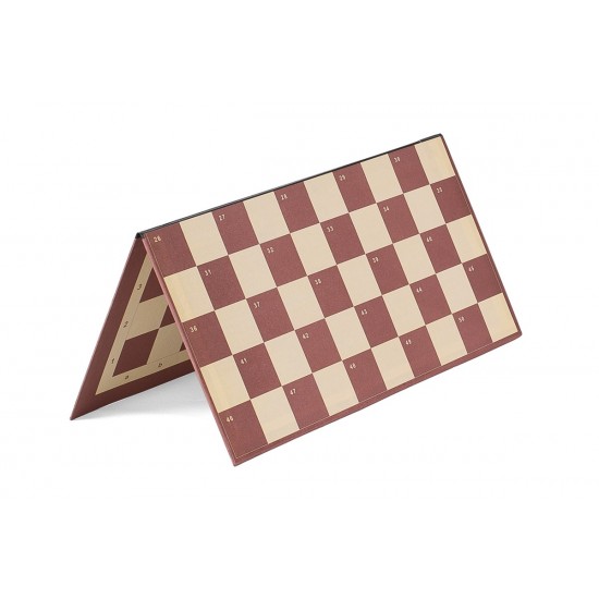 Доска для шашек и шахмат двухсторонняя на 64 и 100 клеток, 40см х 40см