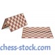 Доска для шашек и шахмат двухсторонняя на 64 и 100 клеток, 40см х 40см