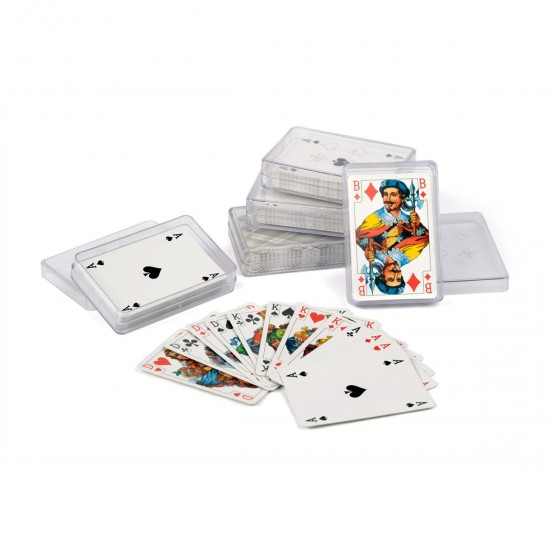 Игральные карты в пластиковом футляре
