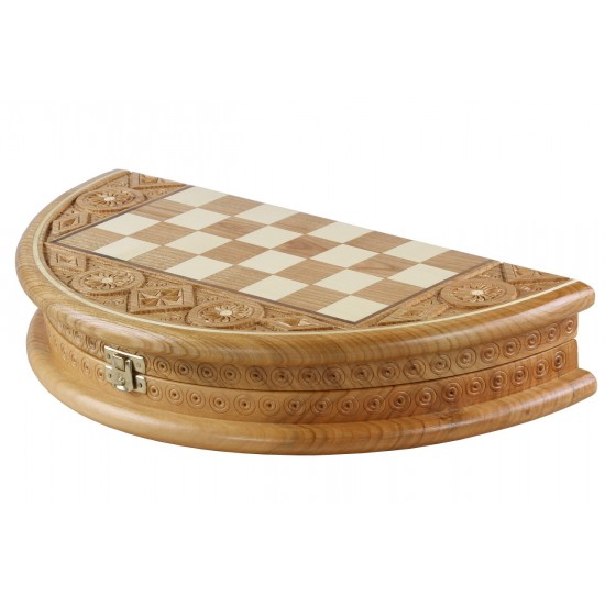 Шахматы Рубин - ручная работа, 35см х 35см