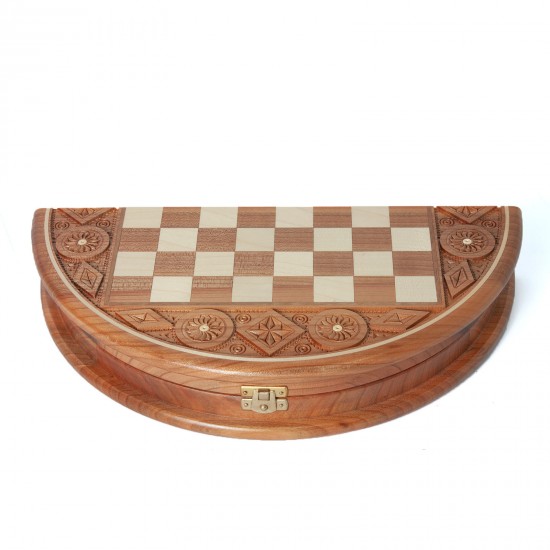 Шахматы Рубин - ручная работа, 35см х 35см