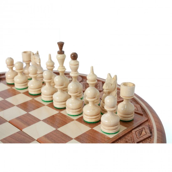 Шахматы Рубин - ручная работа, 35см х 35см