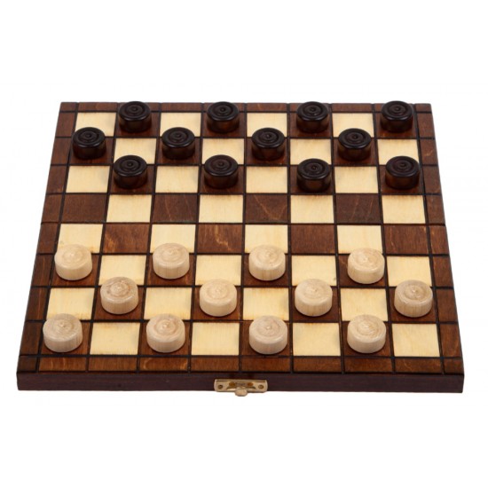 Набір шашки на 64 клітинки, 25см х 25см (Мадон-190)