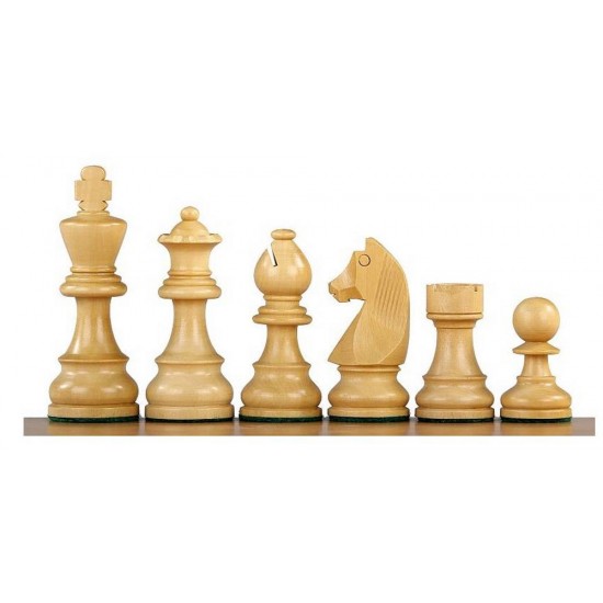 Шахматные фигуры Немецкий Стаунтон №5, коричневые (Индия)
