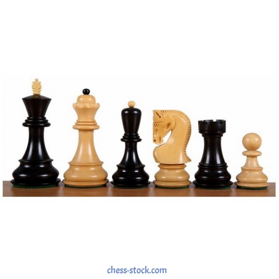 Шахові фігури Загреб №6, чорні (Індія)
