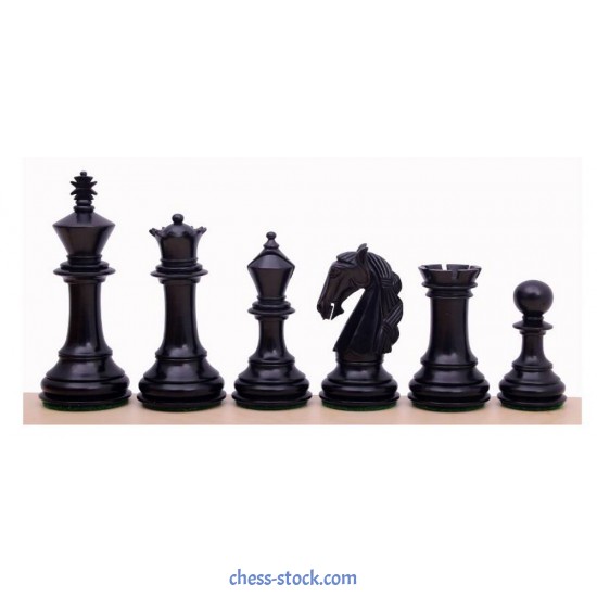 Шахматные фигуры Колумбийские №6, черные (Индия)
