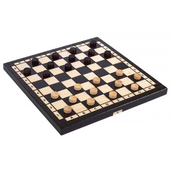 Набор шахматы + шашки малые, 35см х 35см, (Мадон 165А)