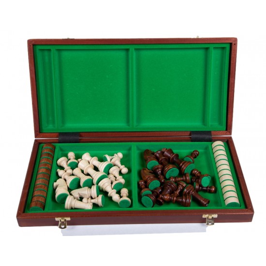 Набор шахматы + шашки большие, 48см х 48см, (Мадон 165)