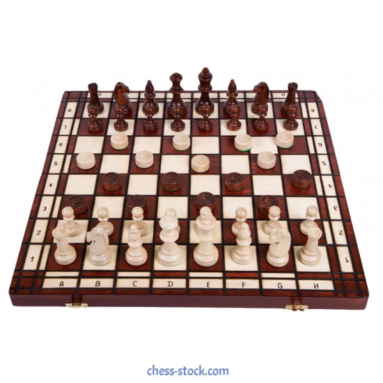Набір шахи + шашки великі, 48см х 48см, (Мадон 165)