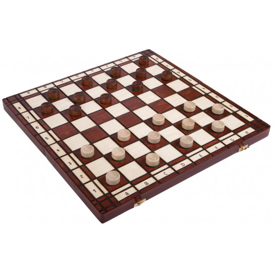 Набор шахматы + шашки большие, 48см х 48см, (Мадон 165)