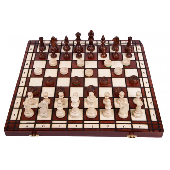 Набір шахи + шашки великі, 48см х 48см, (Мадон 165)