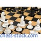 Набір шахи пластикові + дошка дерево, 36,5см х 36,5см, (Україна)