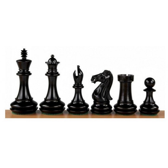 Шахматные фигуры Champfered Base №6+ (черные)