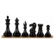 Шахматные фигуры Champfered Base №6+ (черные)