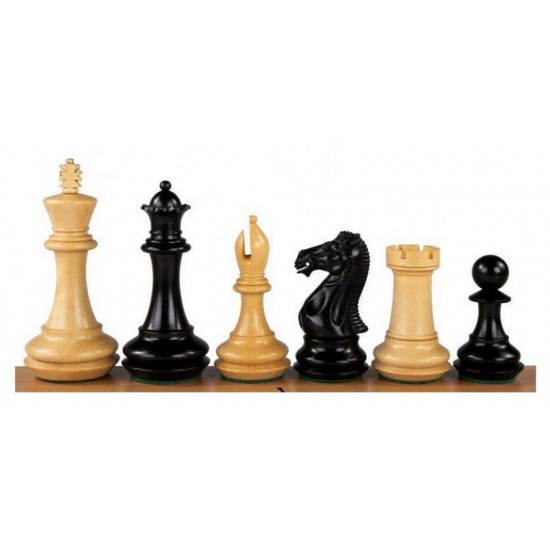 Шахматные фигуры Champfered Base №6+ (черные)