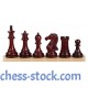 Шахові фігури Royal Knight №6+ (червоне дерево)