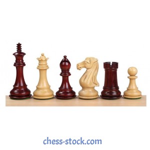 Шахматные фигуры Royal Knight №6+ (красное дерево)