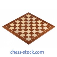 Шахова дошка Sapele №5 нескладна з позначеннями, 48 х 48 см