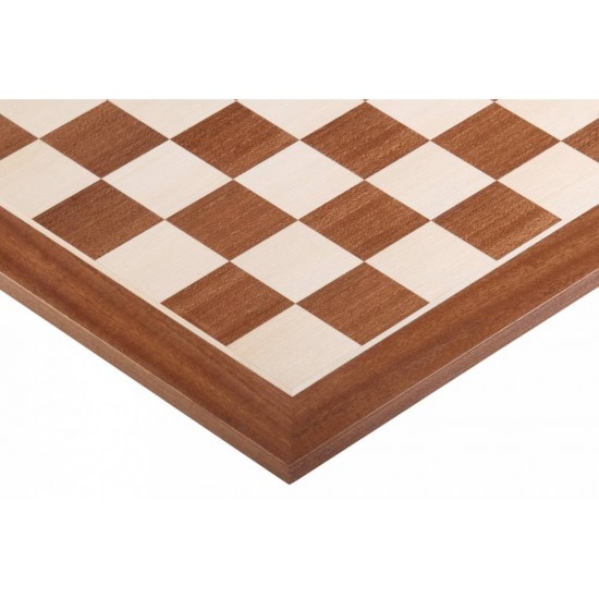Шахматная доска Sapele Maple Dark №6, 54 х 54 см