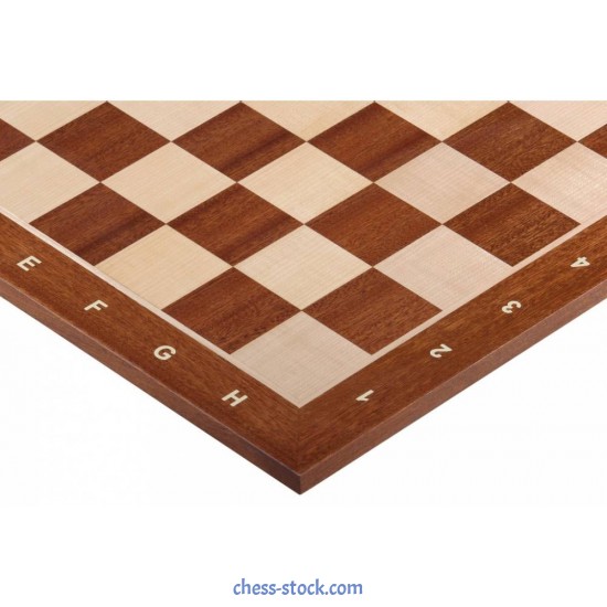 Шахова дошка Sapele Maple Dark №6 нескладна з позначеннями