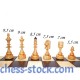 Набор шахмат Индийские, 48см х 48см, (Мадон 123)