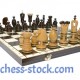 Набор шахмат Королевские большие инкрустированные, 50 х 50 см