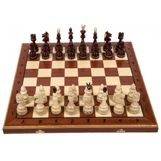 Набор шахмат Индийские большие интарсия, 50см х 50см, (Мадон 119F)