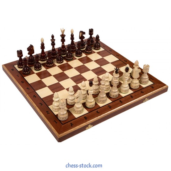 Набір шахів Індійські великі інтарсія, 50см х 50см,(Мадон 119F)