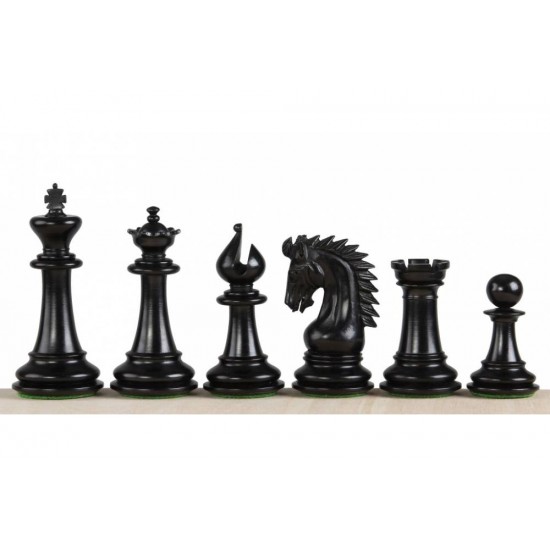 Шахові фігури Шейх №6, чорні (Індія)