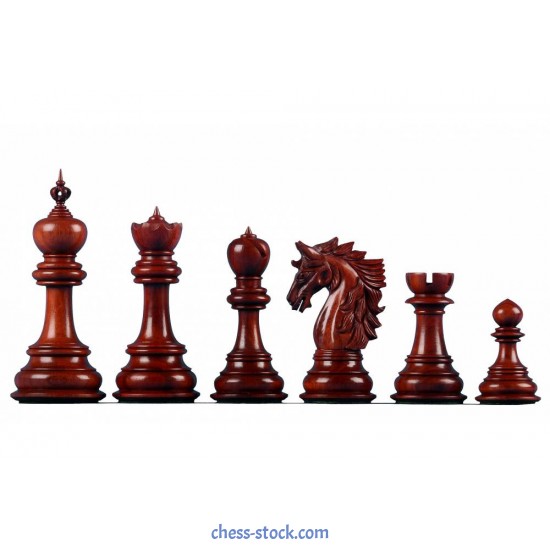 Шахматные фигуры Dubliner Montgoy Paduk, красное дерево (Индия)