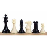 Шахові фігури Ексклюзивні (Ivory & Black) Стаунтон №7